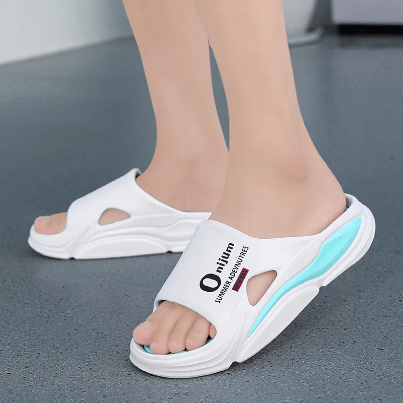 CariteSport EVA Quiet Slip Resistant Odor Resistant Abrasion Resistant Quick Dry Cushioning Slide Slippers Unisex-3
