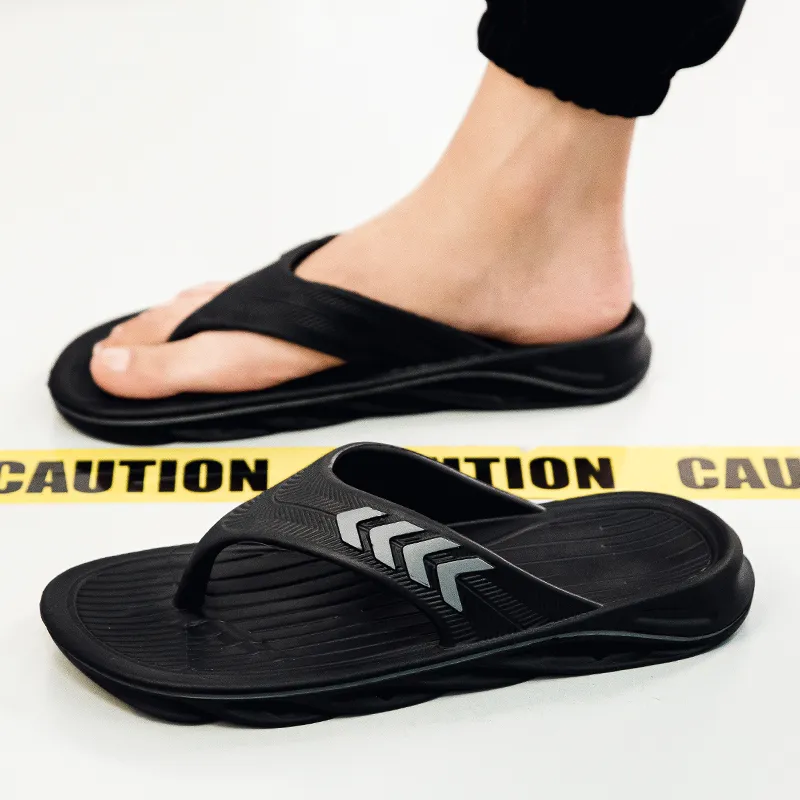CariteSport EVA Quiet Odor-Resistant Abrasion-Resistant Slip-Resistant Quick-Drying Flip Flops Men's-6