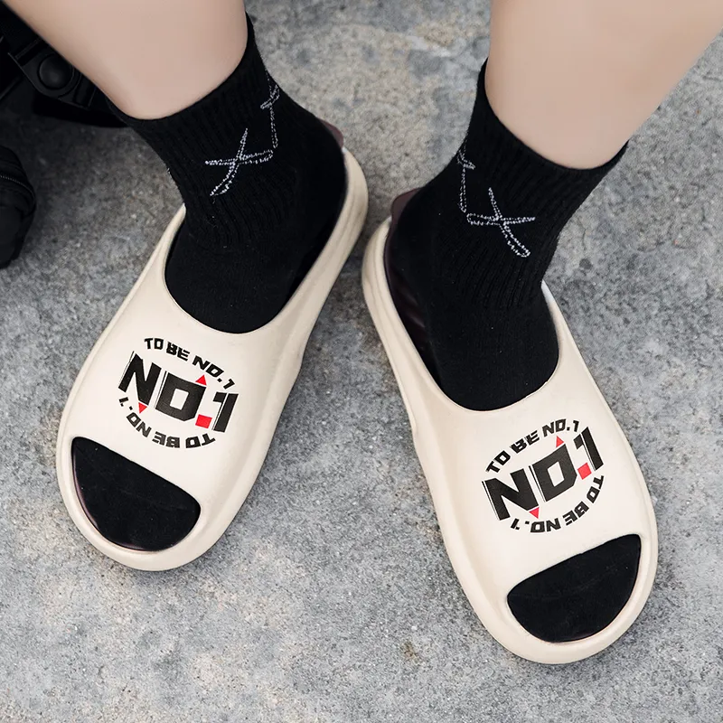 CariteSport EVA Quiet Slip Resistant Odor Resistant Abrasion Resistant Quick Dry Cushioning Slide Slippers Unisex-12