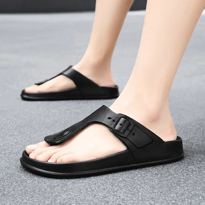 CariteSport EVA Quiet Odor Resistant Abrasion Resistant Slip Resistant Flip Flops Men's-2