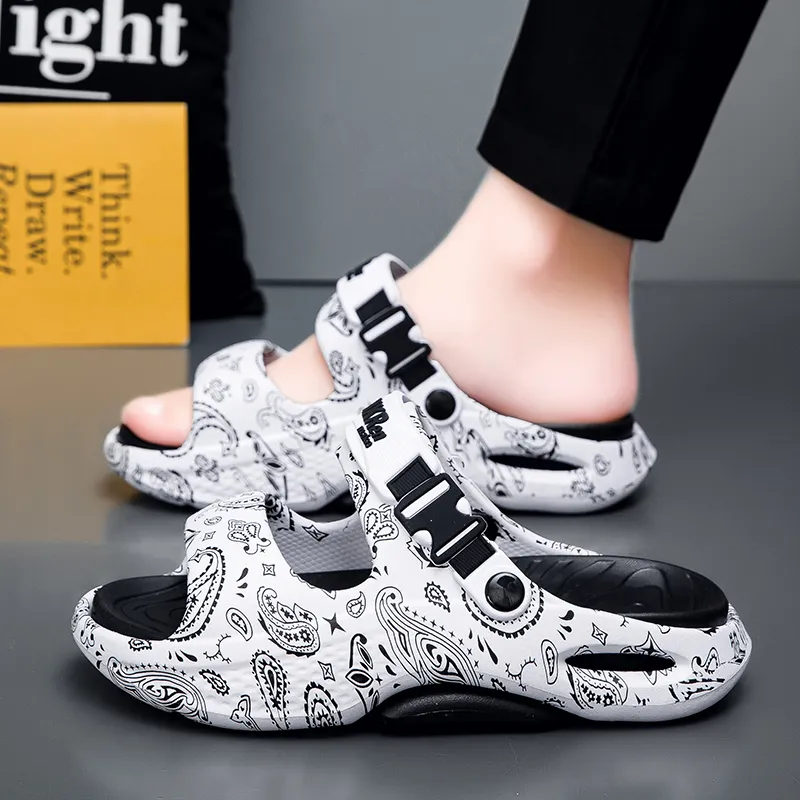 CariteSport Students Party Worker Slippers For Work, Lazy Slip on, Minimalist Style Casual Beach Sandals Men's-1