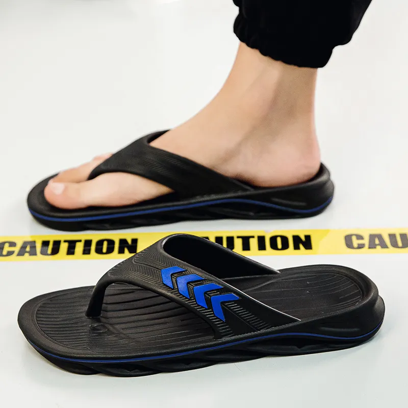 CariteSport EVA Quiet Odor-Resistant Abrasion-Resistant Slip-Resistant Quick-Drying Flip Flops Men's-3