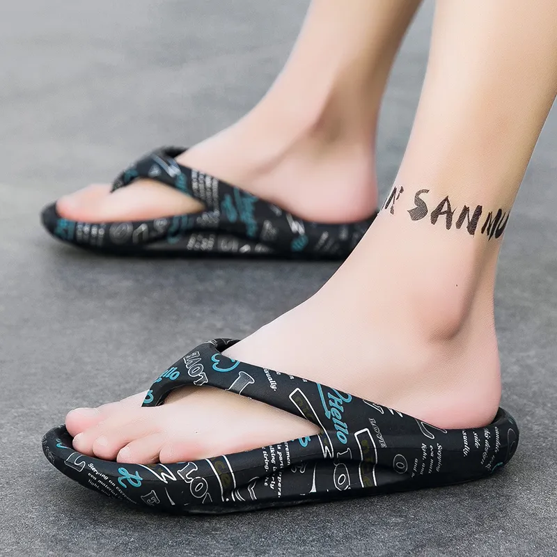 CariteSport EVA Quiet Odor Resistant Abrasion Resistant Slip Resistant Flip Flops Unisex-2