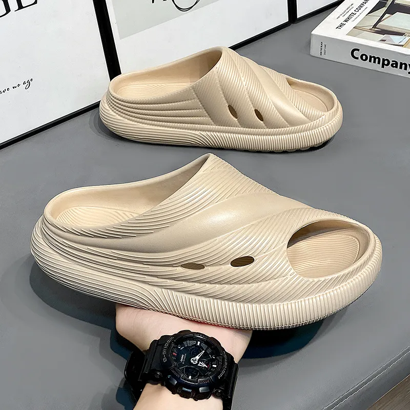 CariteSport EVA Quiet Slip Resistant Odor Resistant Abrasion Resistant Quick Dry Cushioning Slide Slippers Men's-11
