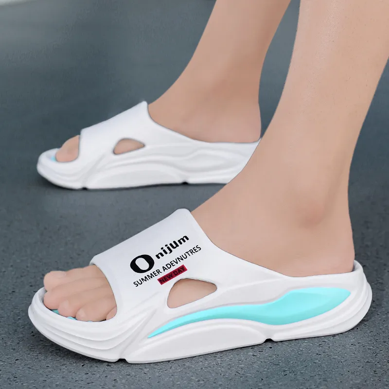 CariteSport EVA Quiet Slip Resistant Odor Resistant Abrasion Resistant Quick Dry Cushioning Slide Slippers Unisex-2