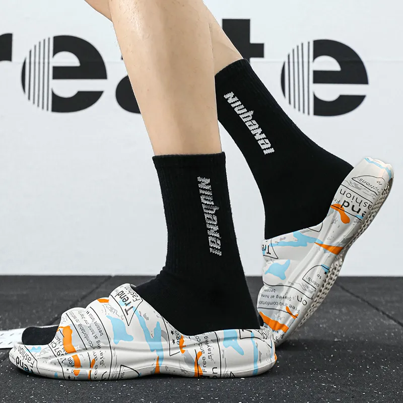 CariteSport EVA Quiet Slip Resistant Odor Resistant Abrasion Resistant Quick Dry Cushioning Slide Slippers Men's-10
