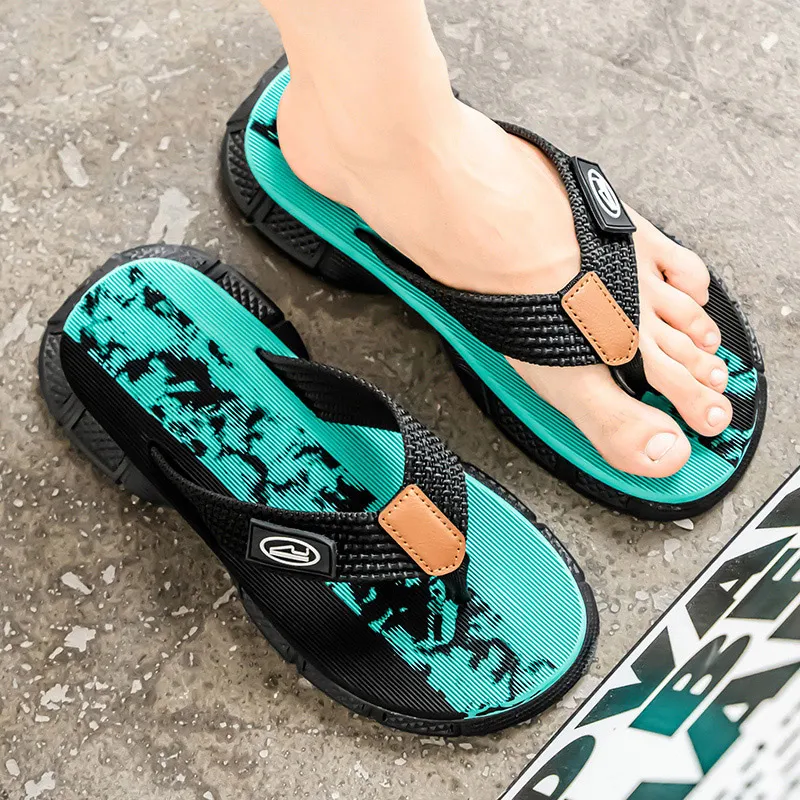 CariteSport EVA Quiet Odor Resistant Abrasion Resistant Slip Resistant Flip Flops Men's-14