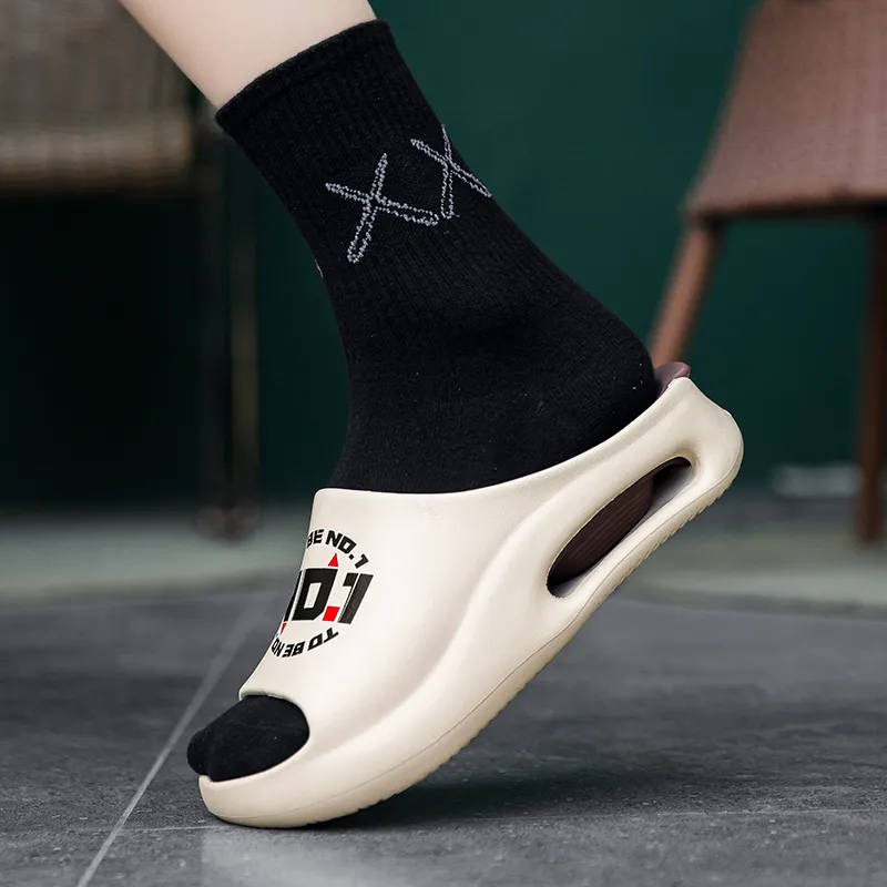 CariteSport EVA Quiet Slip Resistant Odor Resistant Abrasion Resistant Quick Dry Cushioning Slide Slippers Unisex-11