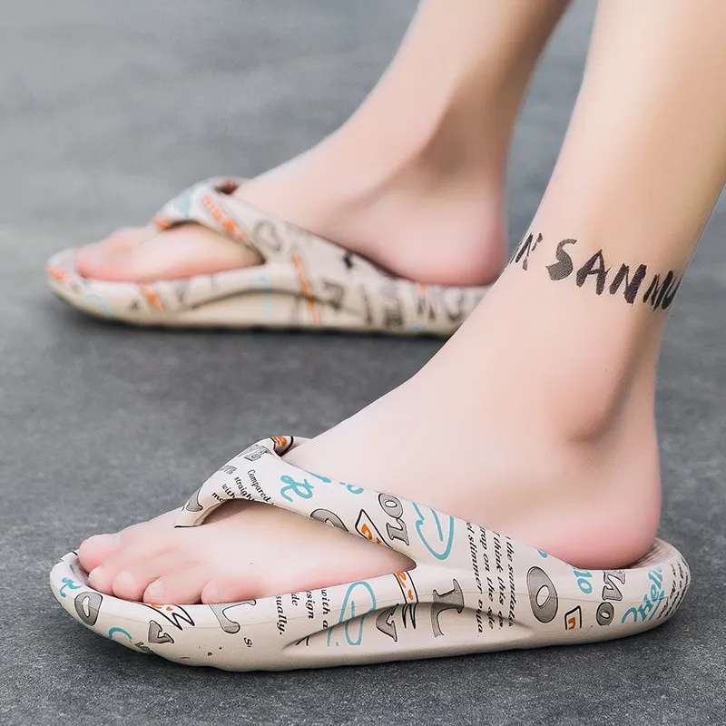 CariteSport EVA Quiet Odor Resistant Abrasion Resistant Slip Resistant Flip Flops Unisex-13