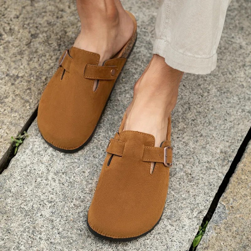 CariteSport Quiet Odor Resistant Abrasion Resistant Slip Resistant Closed Toe Outdoor Casual Slippers Unisex-20