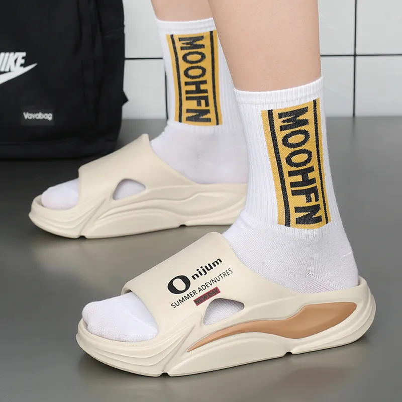 CariteSport EVA Quiet Slip Resistant Odor Resistant Abrasion Resistant Quick Dry Cushioning Slide Slippers Unisex-19