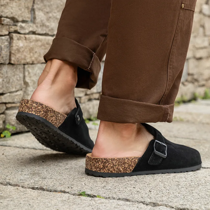 CariteSport Quiet Odor Resistant Abrasion Resistant Slip Resistant Closed Toe Outdoor Casual Slippers Unisex-5