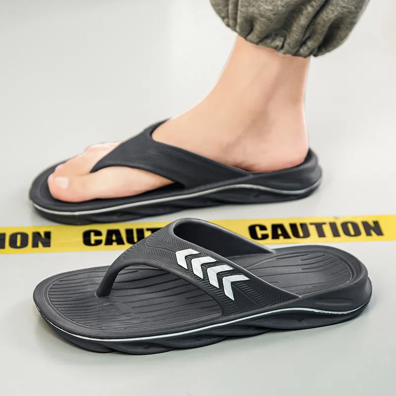 CariteSport EVA Quiet Odor-Resistant Abrasion-Resistant Slip-Resistant Quick-Drying Flip Flops Men's-10