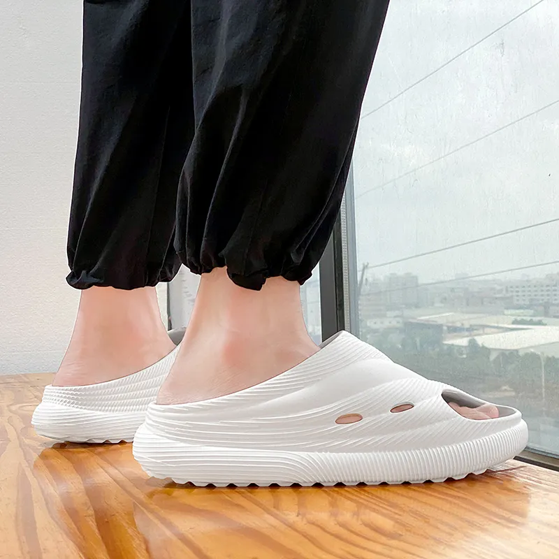 CariteSport EVA Quiet Slip Resistant Odor Resistant Abrasion Resistant Quick Dry Cushioning Slide Slippers Men's-2