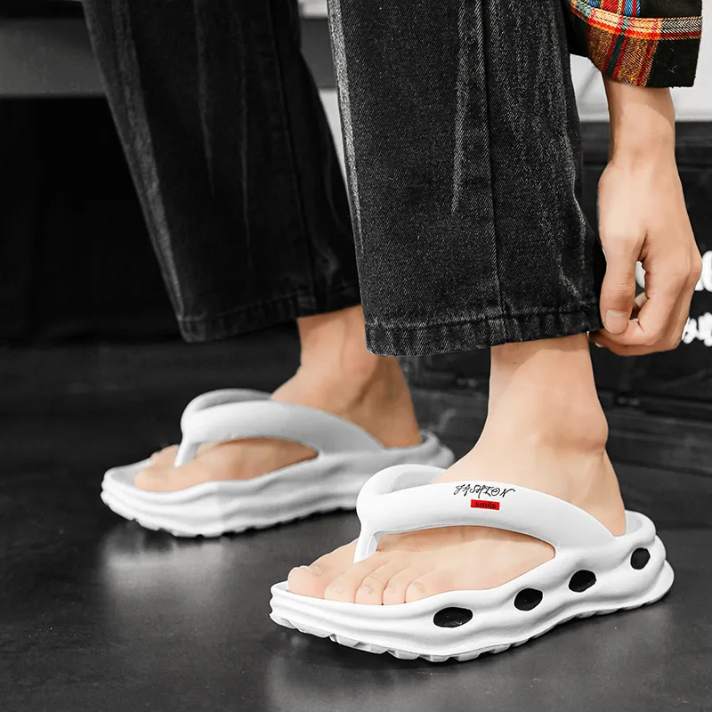 CariteSport EVA Quiet Odor Resistant Abrasion Resistant Slip Resistant Quick Drying Flip Flops Men's-7