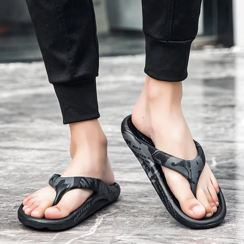 CariteSport EVA Quiet Odor Resistant Abrasion Resistant Slip Resistant Quick Drying Flip Flops Unisex-5