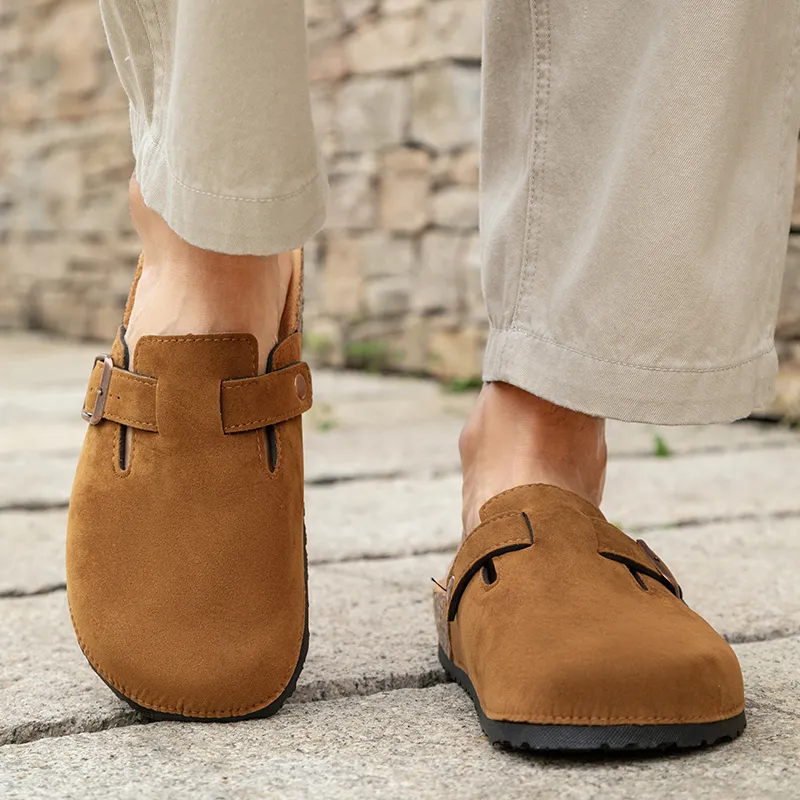 CariteSport Quiet Odor Resistant Abrasion Resistant Slip Resistant Closed Toe Outdoor Casual Slippers Unisex-19