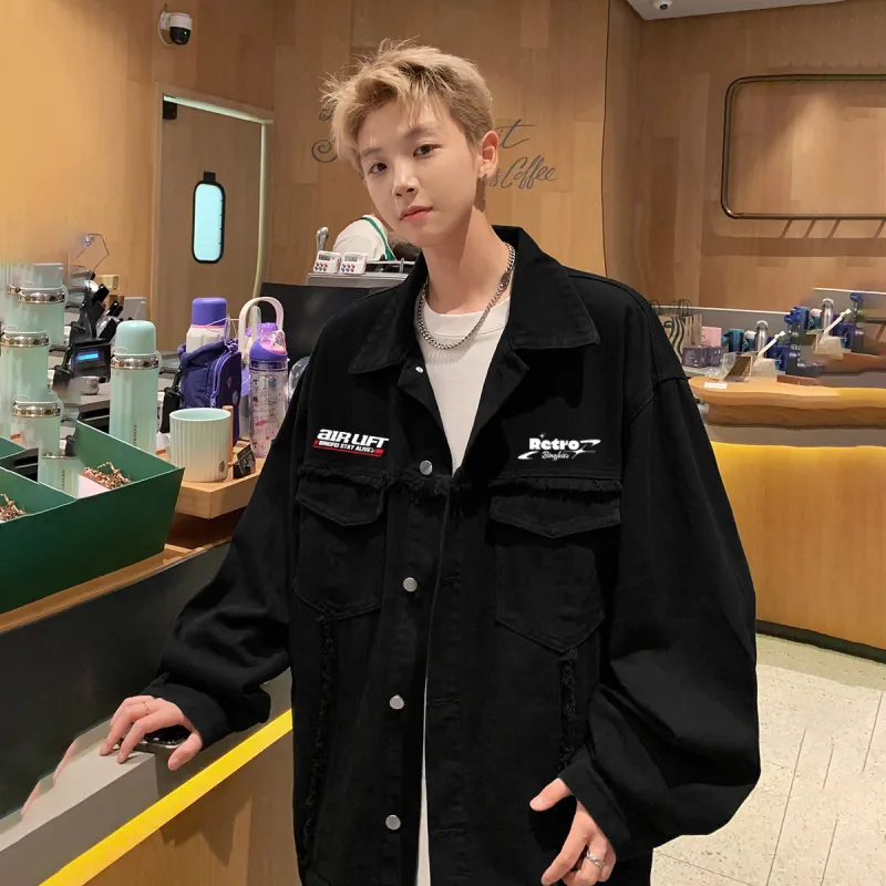 Ice flying Denim Jackets Unisex-8