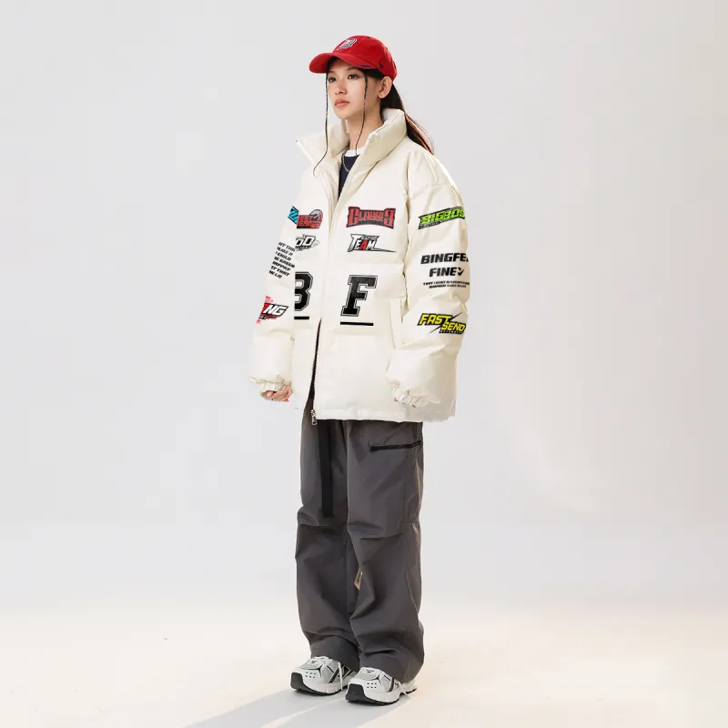 Ice Flying Puffer Jacket Unisex-12