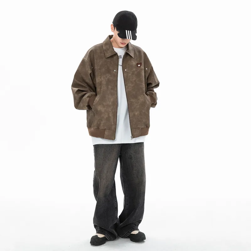 Ice Flying Leather Jacket Unisex-14