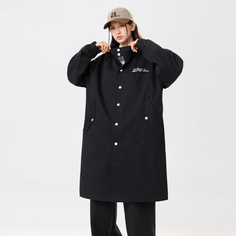 Ice flying Trench Coats Unisex-6