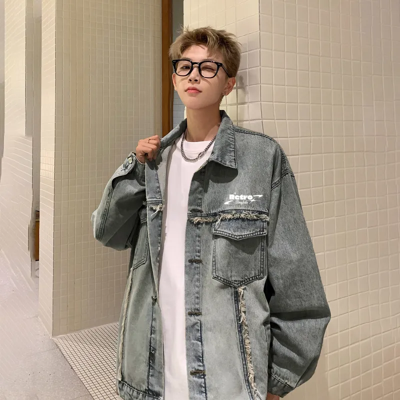 Ice flying Denim Jackets Unisex-2