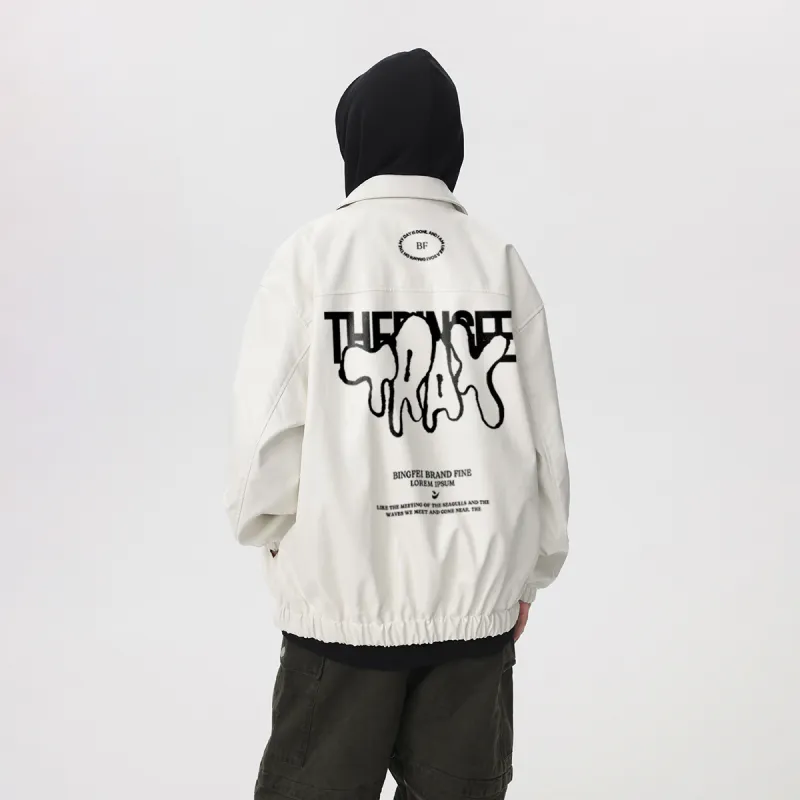 Ice Flying Leather Jacket Unisex-13