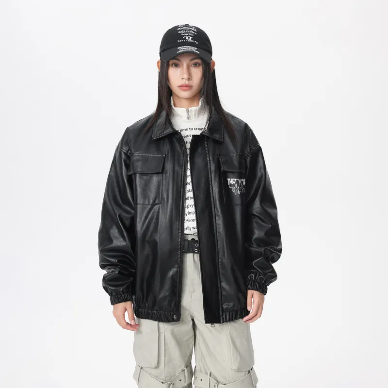Ice Flying Leather Jacket Unisex-3