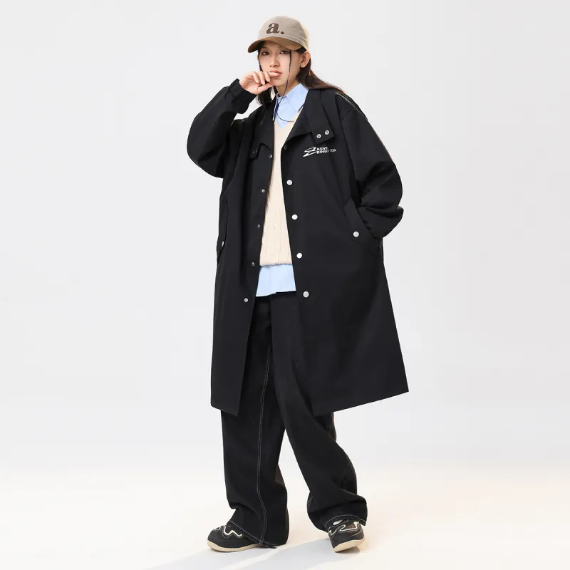Ice flying Trench Coats Unisex-4