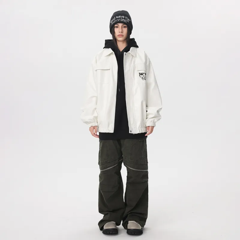 Ice Flying Leather Jacket Unisex-10