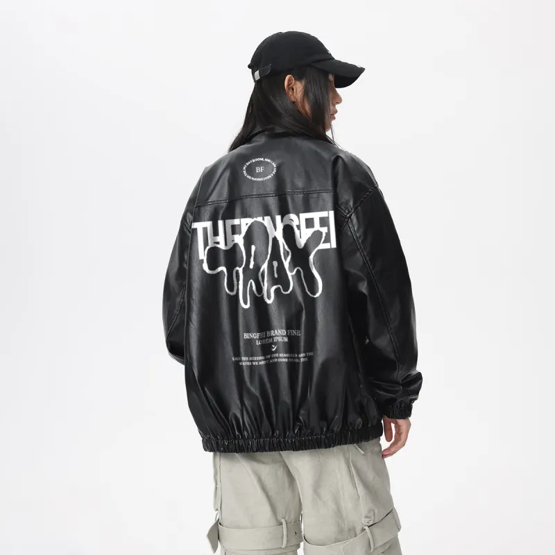 Ice Flying Leather Jacket Unisex-6