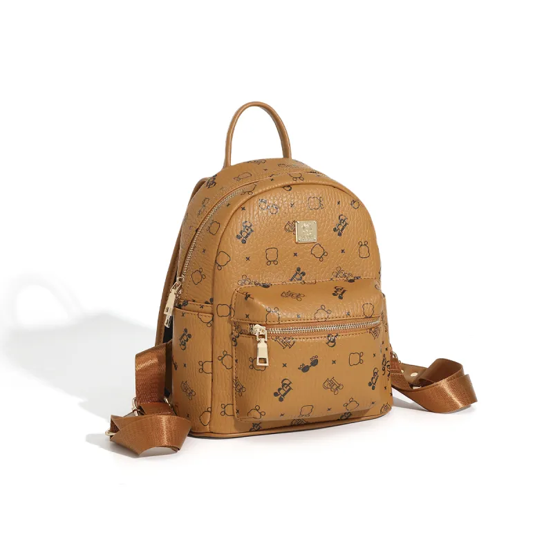 BOBDOG PU Backpack Women's Pink/Brown-9
