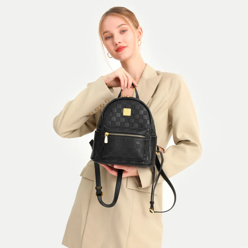 BOBDOG PU Backpack Women's Ecru/Black-2