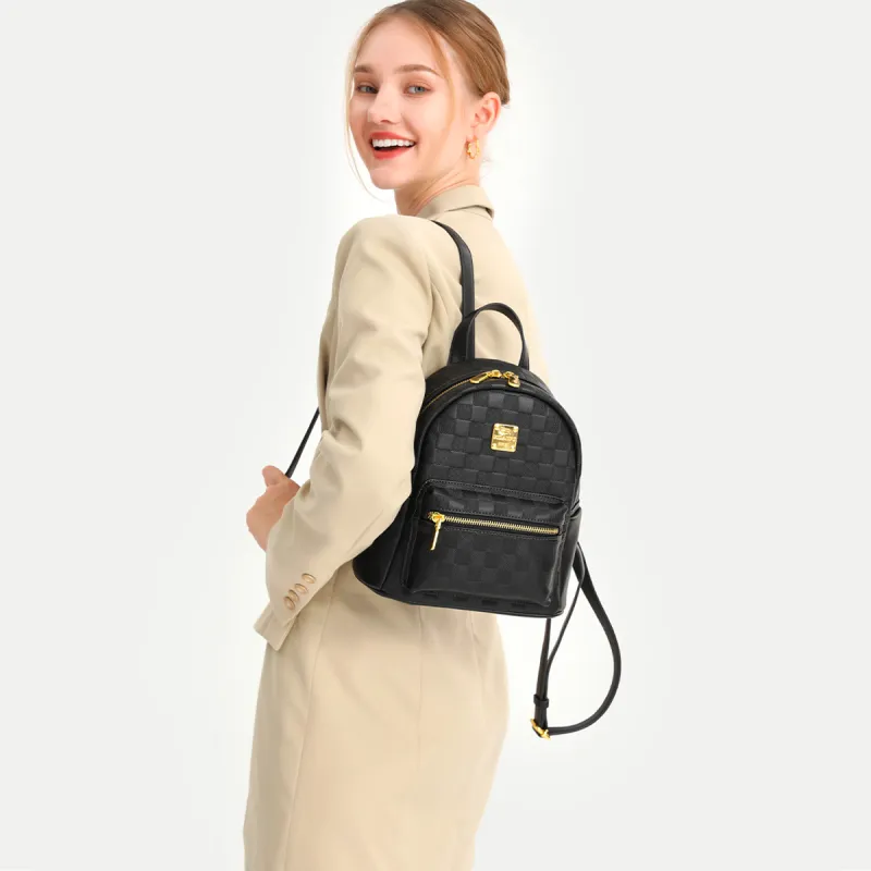 BOBDOG PU Backpack Women's Ecru/Black-3