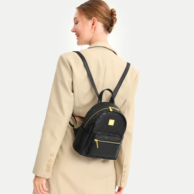 BOBDOG PU Backpack Women's Ecru/Black-1