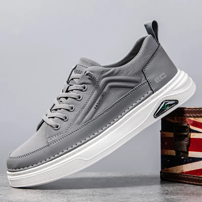 ENRICO COVERI Anti Slip Wear Resistant Breathable Lightweight Cushioning Low Top Canvas Shoes Men's-4