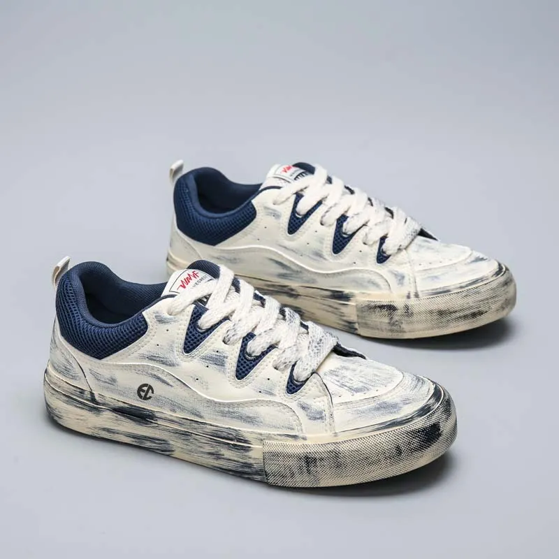ENRICO COVERI Slip Resistant Cushioning Wear Resistant Balance Lightweight Breathable Low Top Skateboard Shoes Unisex-5