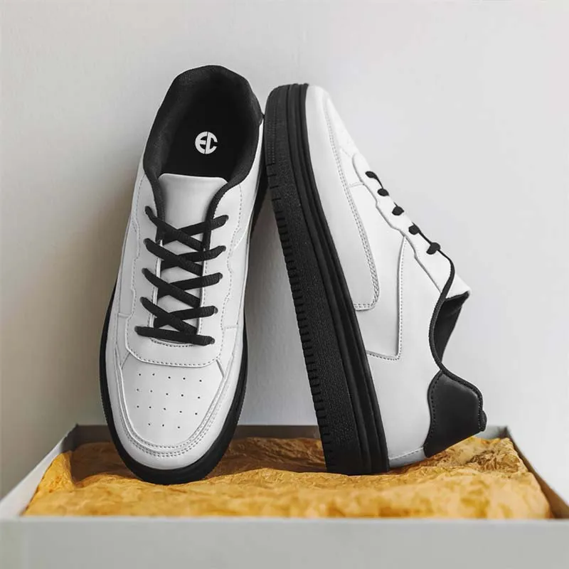 ENRICO COVERI Slip Resistant Cushioning Abrasion Resistant Lightweight Breathable Low Top Skateboard Shoes Men's-2