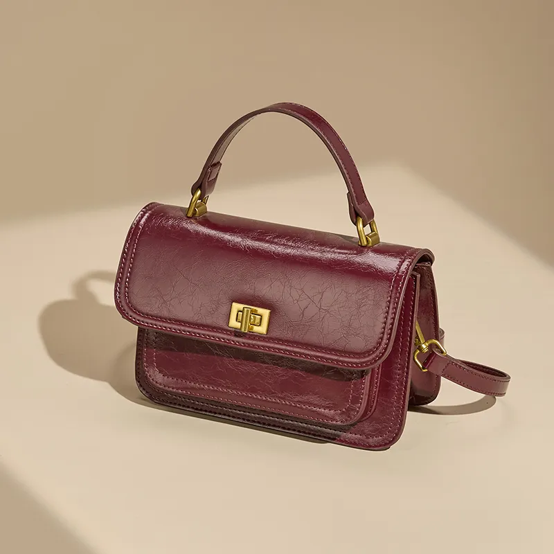 JOSINY Pu Shoulder Bag, Crossbody Bag, Handbag Regular Women's Ecru/Burgundy/Black-4