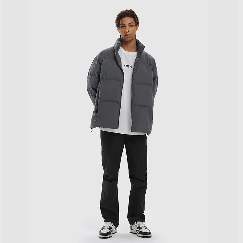 BTW Puffer Jackets Unisex Dark Gray-5