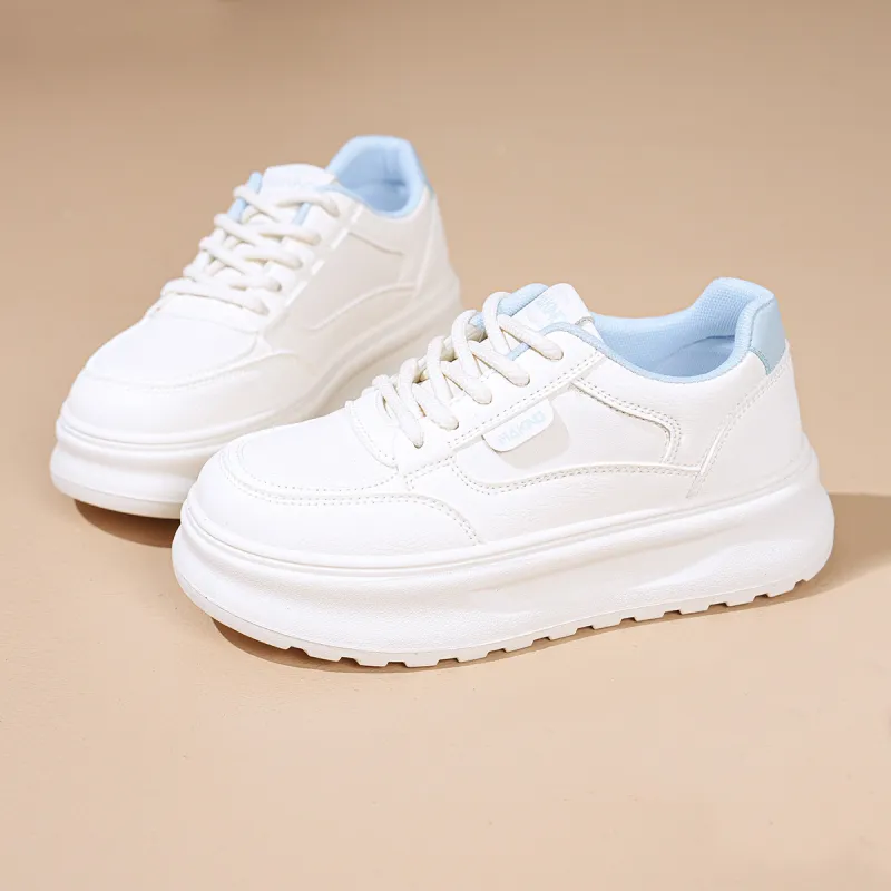 MAKINO Cushioned Wear-Resistant Height Increasing Low-Top Casual Shoes Women's-2