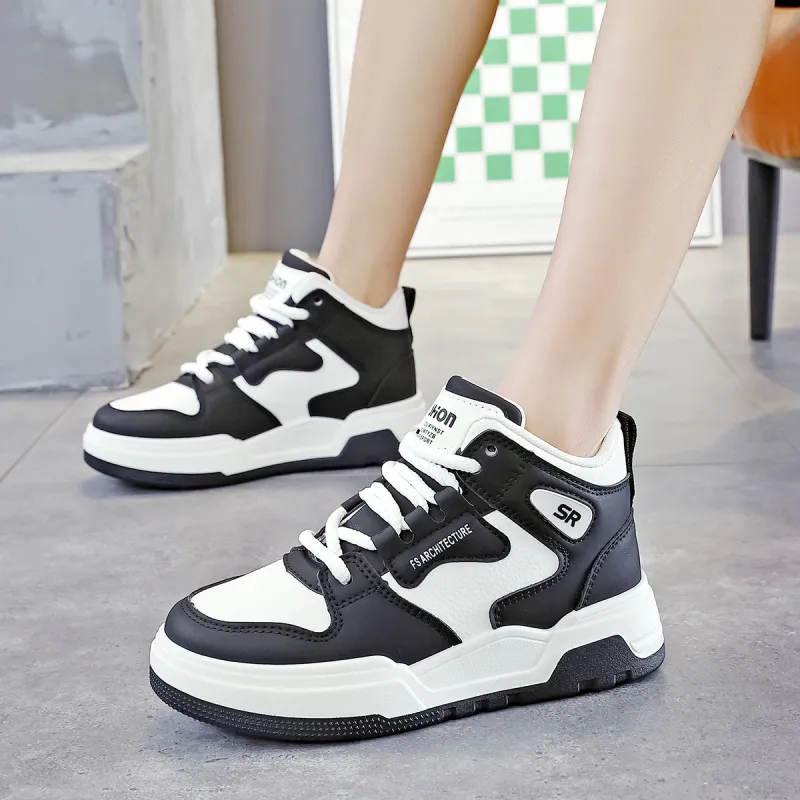 MAKINO Anti-Slip Wear-Resistant High-Top Skateboard Shoes Unisex-28