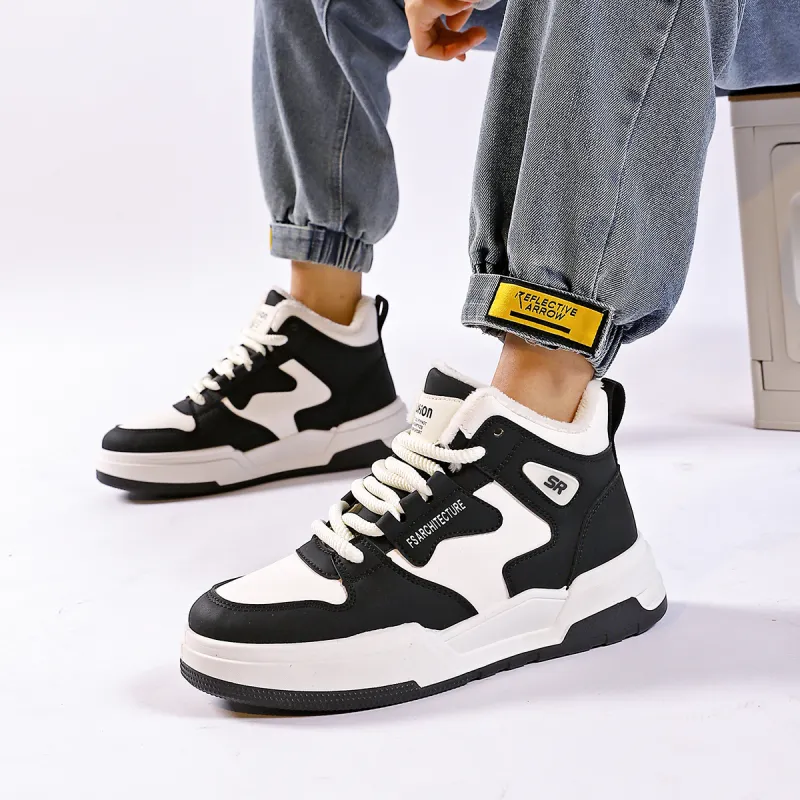 MAKINO Anti-Slip Wear-Resistant High-Top Skateboard Shoes Unisex-8