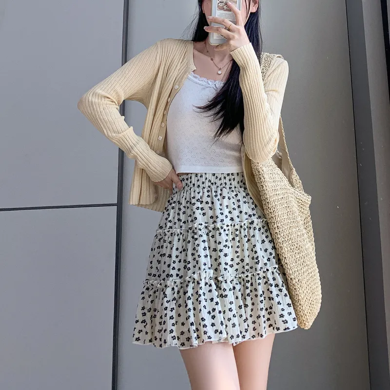 KUNZHUDAXIANG Casual Short Skirts Women's-15