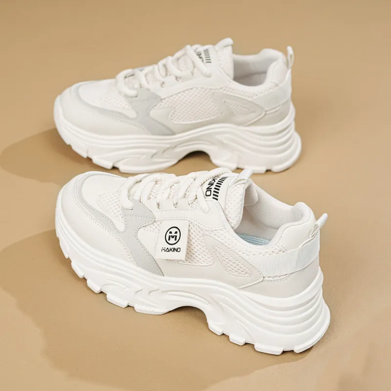 MAKINO Anti-Slip Wear-Resistant Low-Top Chunky Sneakers Women's-3