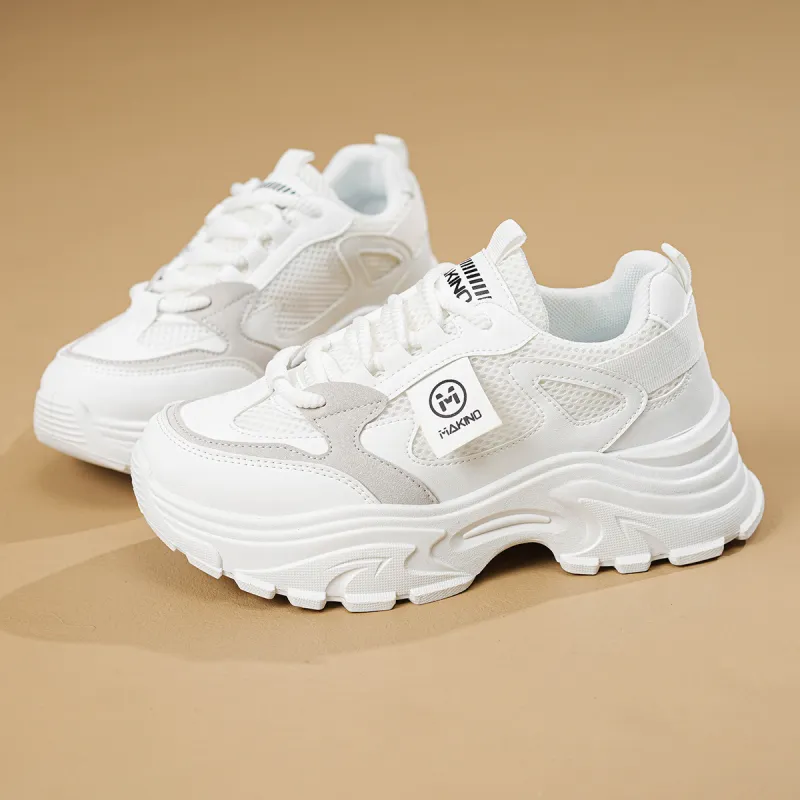 MAKINO Anti-Slip Wear-Resistant Low-Top Chunky Sneakers Women's-6