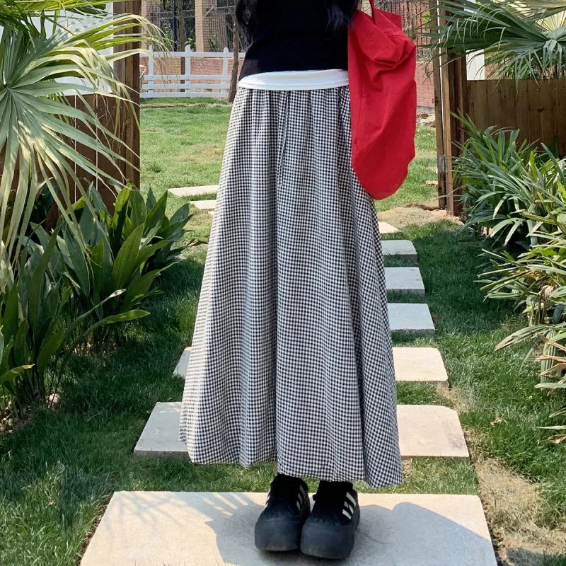 MAKINO Casual Long Skirt Women's-5