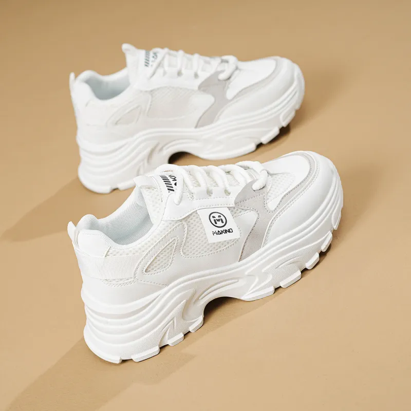 MAKINO Anti-Slip Wear-Resistant Low-Top Chunky Sneakers Women's-5
