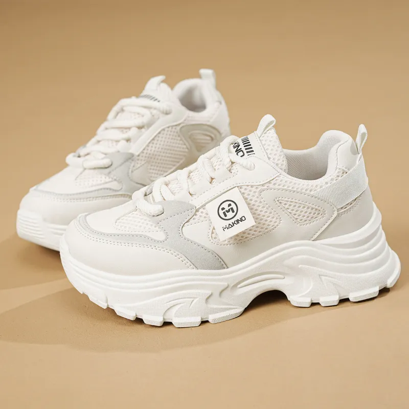 MAKINO Anti-Slip Wear-Resistant Low-Top Chunky Sneakers Women's-2
