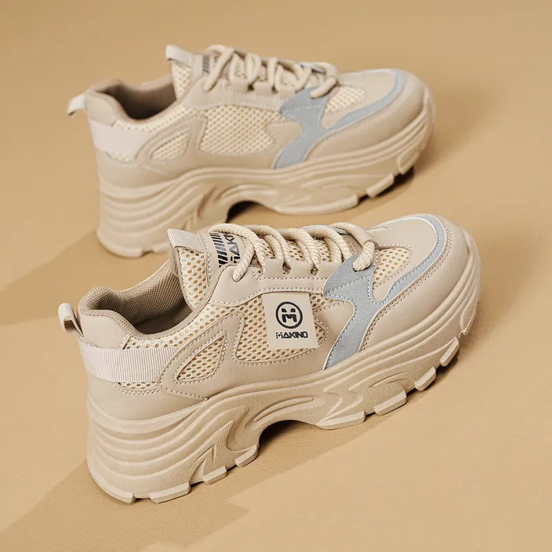 MAKINO Anti-Slip Wear-Resistant Low-Top Chunky Sneakers Women's-9